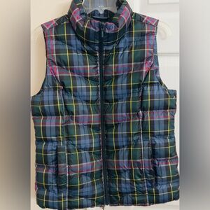 Lands’ End Multicolored Woman’s Small Full Zip Up Puffer Vest